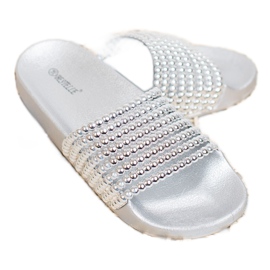 Bestelle Rubber Slippers With Beads grey 1