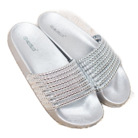 Bestelle Rubber Slippers With Beads grey 2
