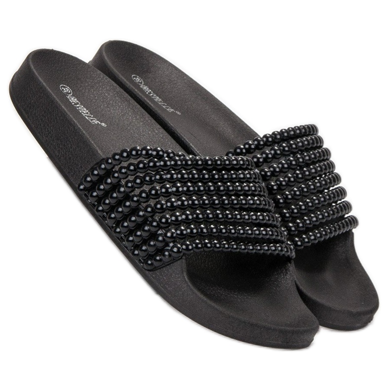 Bestelle Rubber Slippers With Beads black 2
