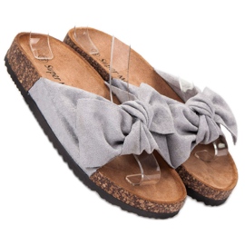 Super Me Fashionable Gray Slippers grey 1