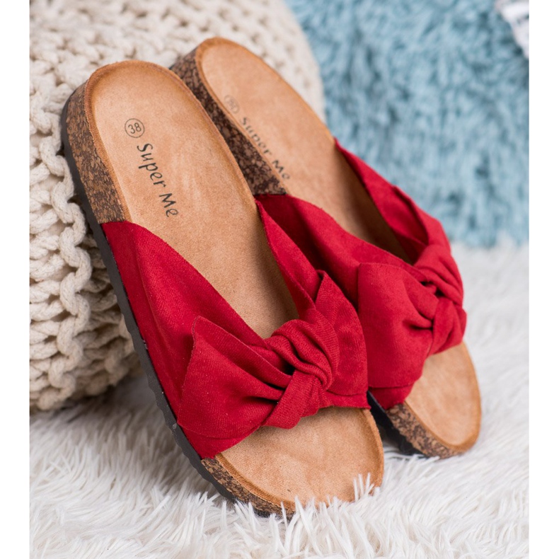 Super Me Fashionable Red Slippers 1