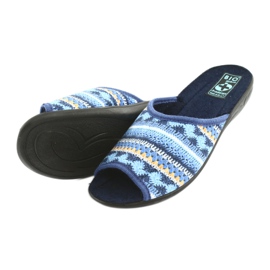 Norwegian sweater slippers Adanex black navy blue blue yellow 4