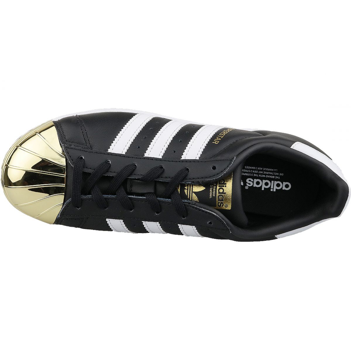 Adidas Superstar W Metal Toe Shoes - Black | Fashionable Shoes Adidas Superstar W Metal Toe Shoes - Black | Fashionable Shoes
