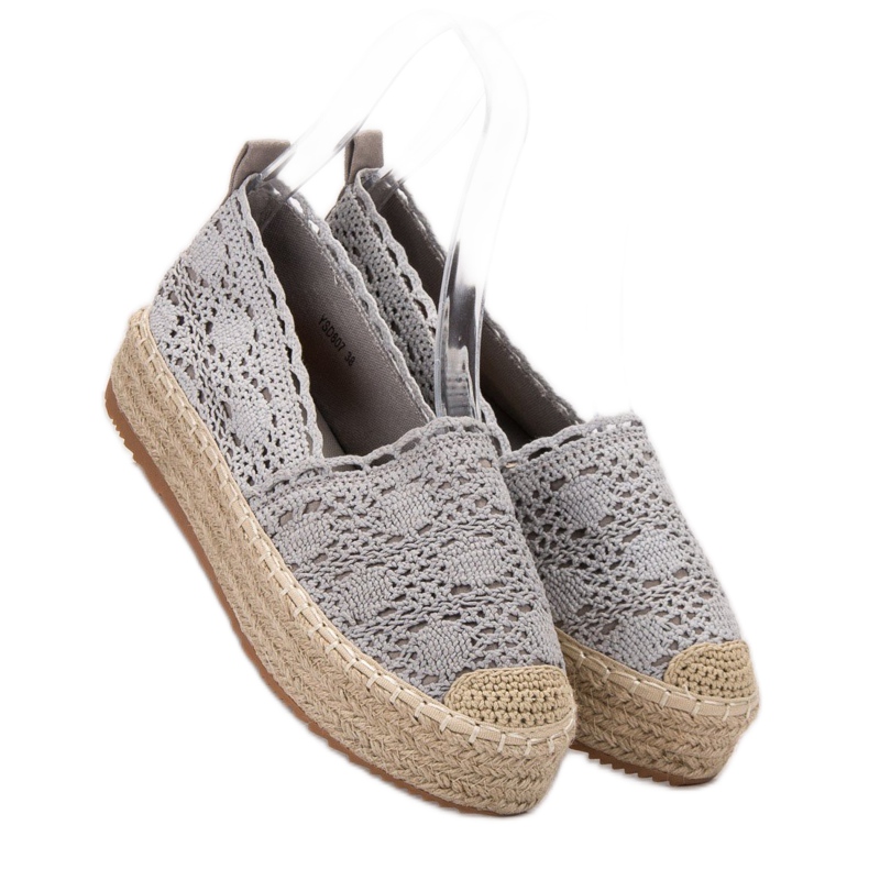 Diamantique Espadrilles On The Platform grey 1