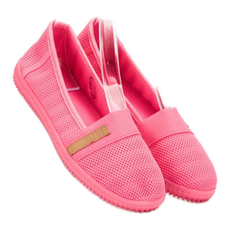 SHELOVET Neon Slipons pink 1