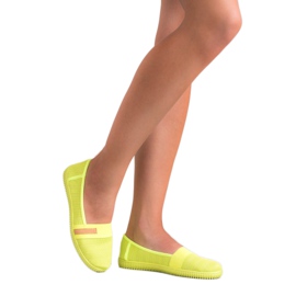 SHELOVET Neon Slipons yellow 1