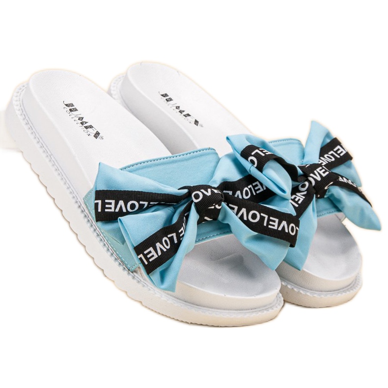 Jumex Slippers With A Love Bow blue 1