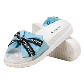 Jumex Slippers With A Love Bow blue 2