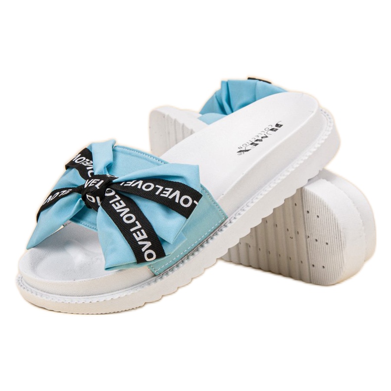 Jumex Slippers With A Love Bow blue 2