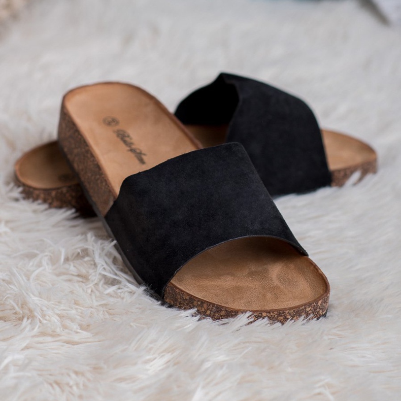 Bello Star Classic Black Slippers 1