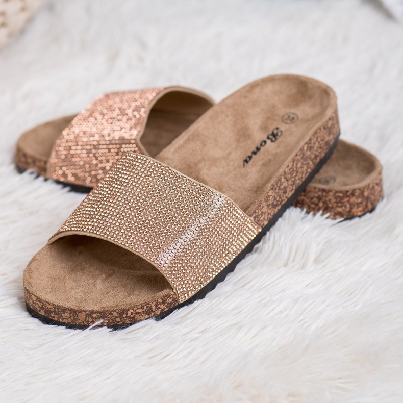 Bona Slippers With Cork Sole yellow 1