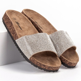 Bona Slippers With Cork Sole grey 1
