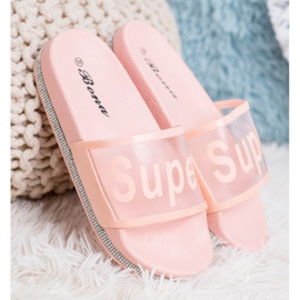 Bona Transparent Slippers pink 1