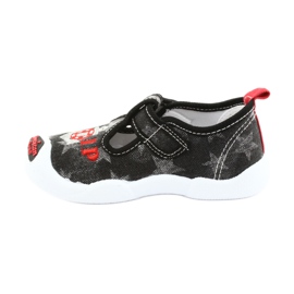 American Club Children's sneakers leather insert TEN12 black red grey 2