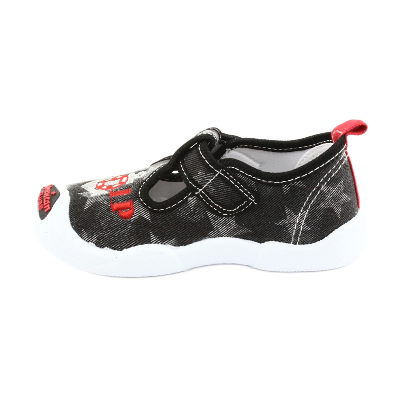 American Club Children's sneakers leather insert TEN12 black red grey 2