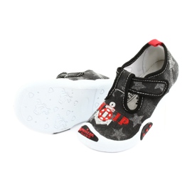 American Club Children's sneakers leather insert TEN12 black red grey 5