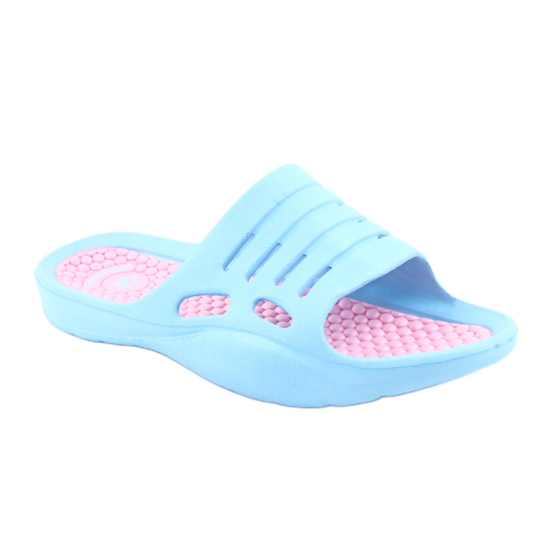 American Club blue foam slippers for water pink 1