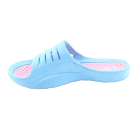 American Club blue foam slippers for water pink 2