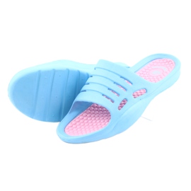 American Club blue foam slippers for water pink 4