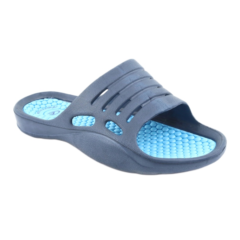 American Club blue foam slippers for water navy blue 1 American Club blue foam slippers for water navy blue 1