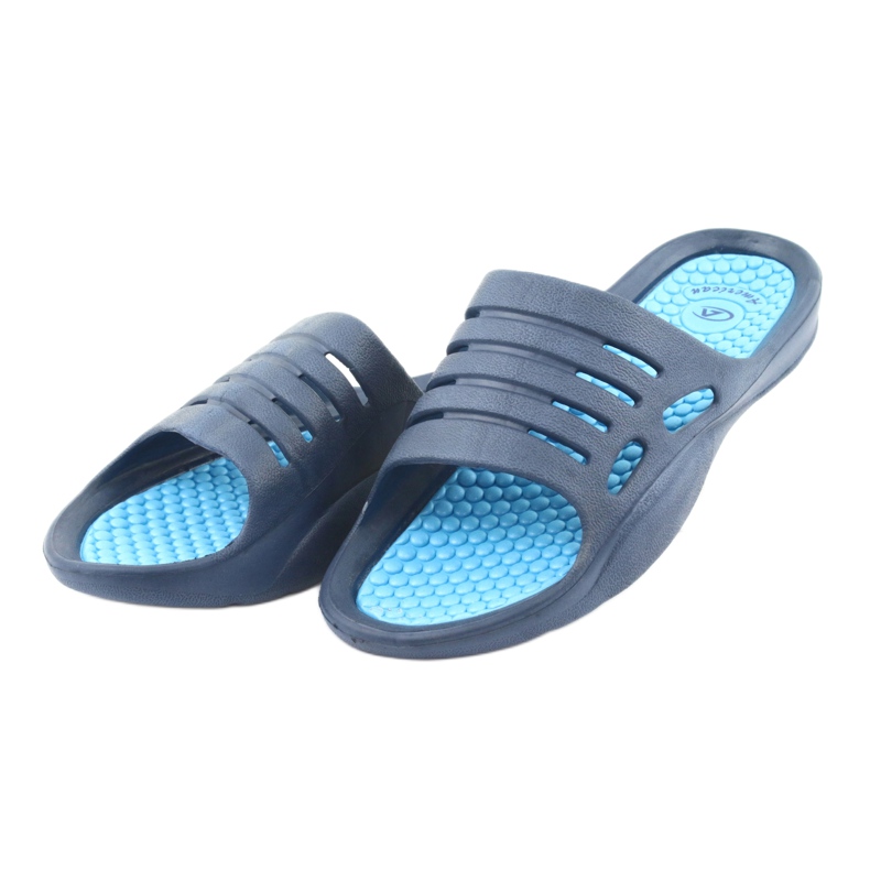 American Club blue foam slippers for water navy blue 3 American Club blue foam slippers for water navy blue 3
