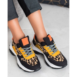 SHELOVET Leopard Print colorful sneakers multicolored 2
