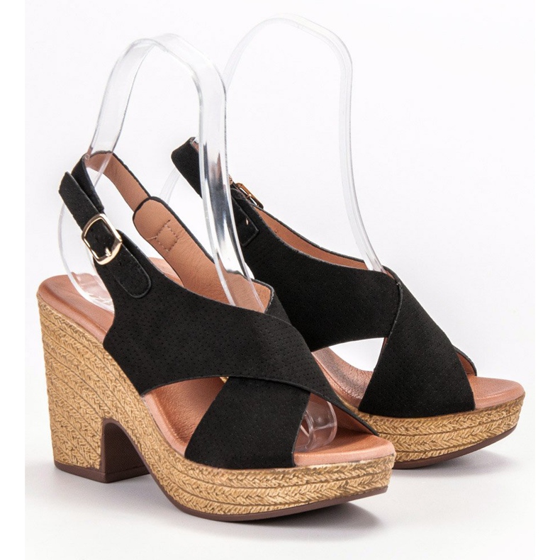 Anesia Paris Light high-heeled sandals black 1