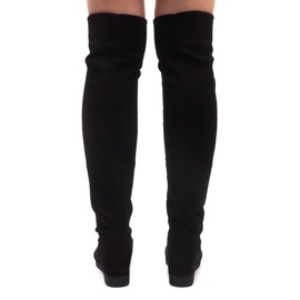 Warm Wedge Boots 168-108 Black 2