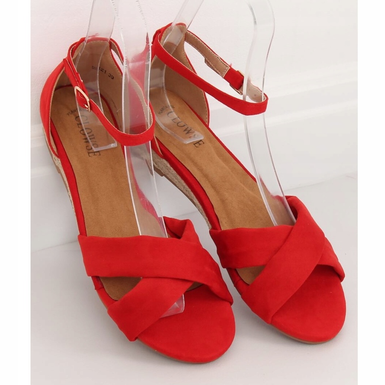 Sandals espadrilles red 9R121 Red 1