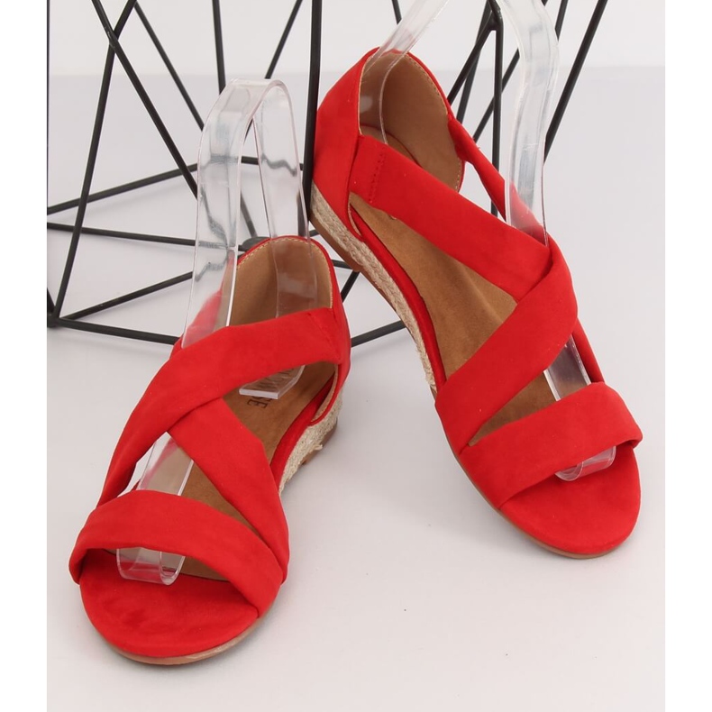 Sandals espadrilles red 9R72 Red 1
