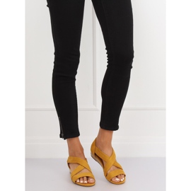 Yellow espadrilles sandals 9R72 Yellow 2