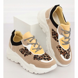 LV88P Leopard beige sports shoes 1