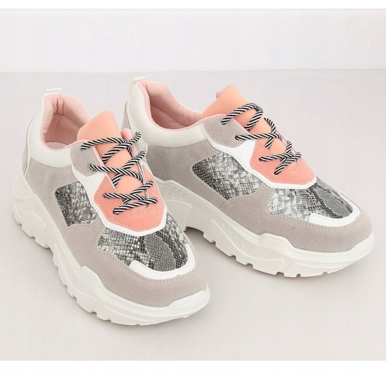 Gray LV88P Snake sports shoes grey 1 Gray LV88P Snake sports shoes grey 1