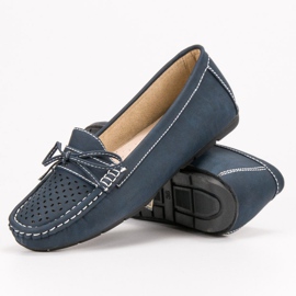 SHELOVET Casual loafers blue 1