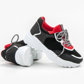 SHELOVET Fashionable Black Sneakers multicolored 1 SHELOVET Fashionable Black Sneakers multicolored 1