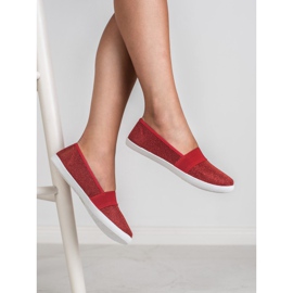Renda Glitter Sneakers red 2
