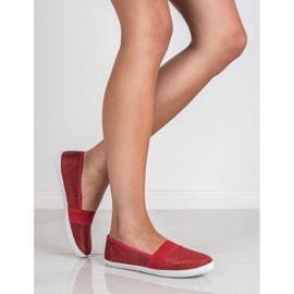 Renda Glitter Sneakers red 1