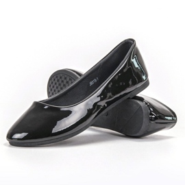 Lacquered VICES ballerinas black 1