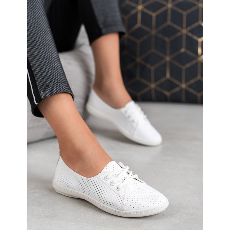 SHELOVET Eco Leather Sneakers white 2