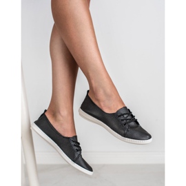 SHELOVET Eco Leather Sneakers black 1
