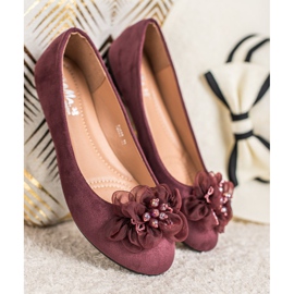 Fama Decorated ballerinas red 1