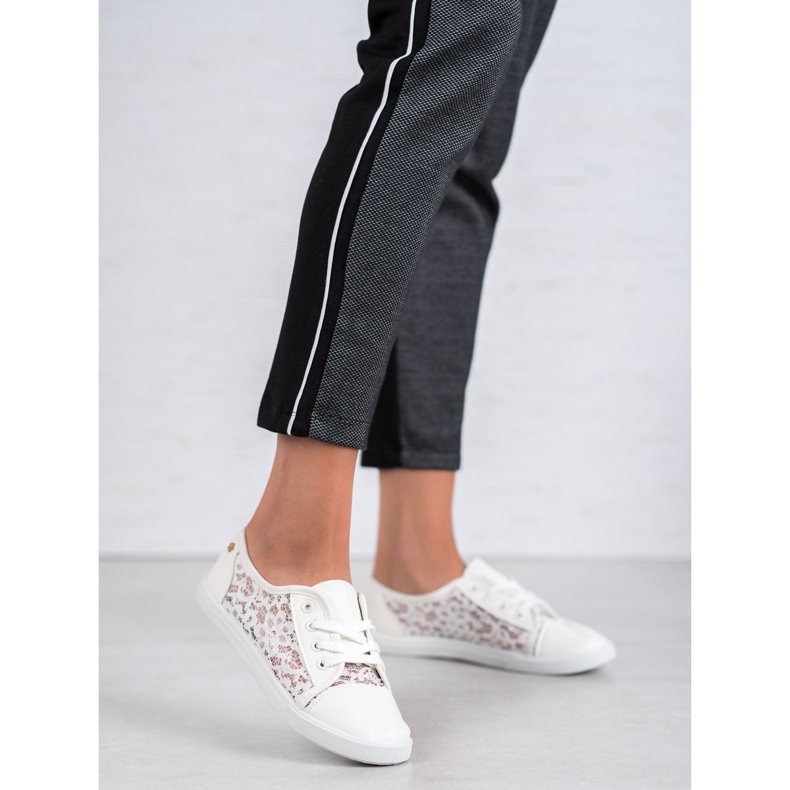 Renda Sneakers With Lace white 1