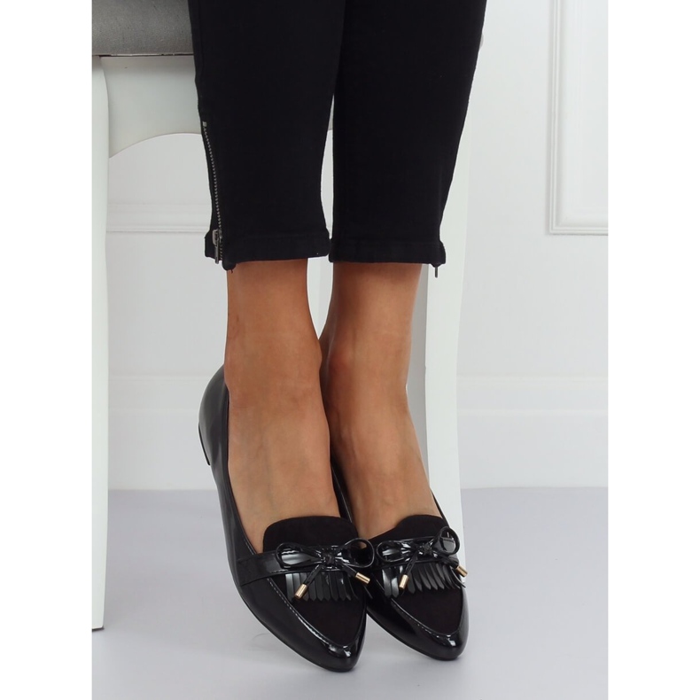 Black women's loafers JL29 Black 2