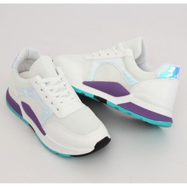 White PP-46 White sports shoes multicolored 1