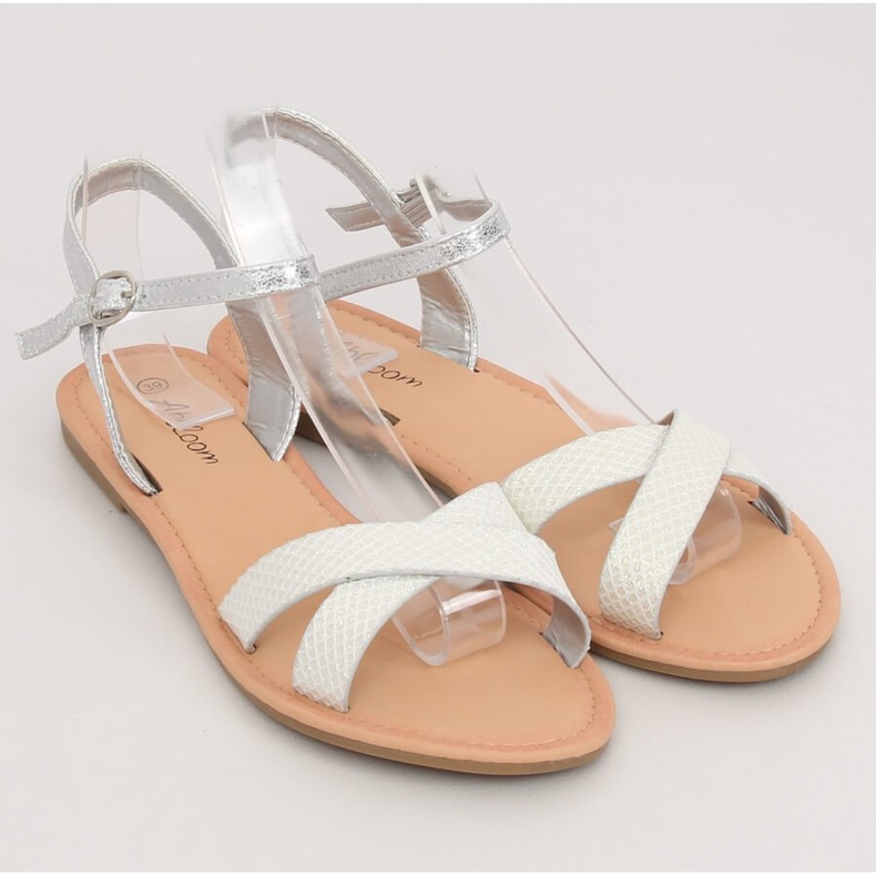 Women's and silver sandals WL282 Silver grey 1