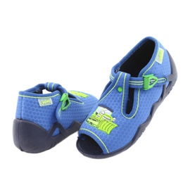 Befado children's shoes 217P094 blue green 4