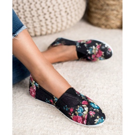 SHELOVET Slipony In Flowers black multicolored 1