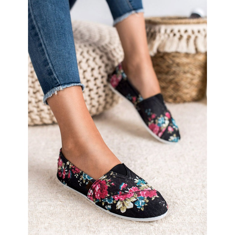 SHELOVET Slipony In Flowers black multicolored 2