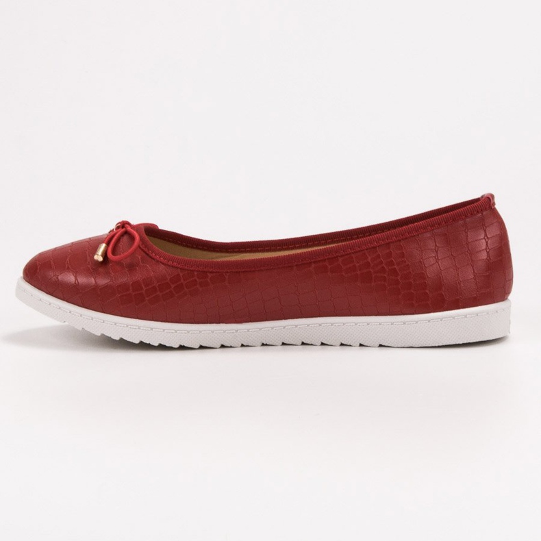 Comer Elegant burgundy ballerinas red 1 Comer Elegant burgundy ballerinas red 1