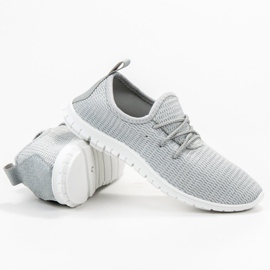 Gray Textile Footwear grey 1